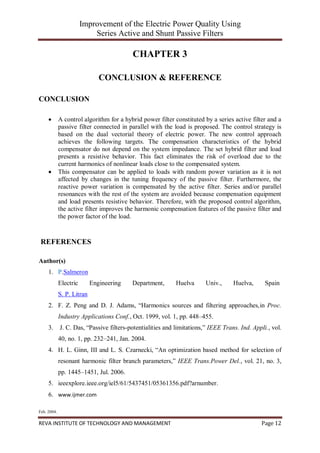 report of Improvement of the Electric Power Quality Using Series Active ...