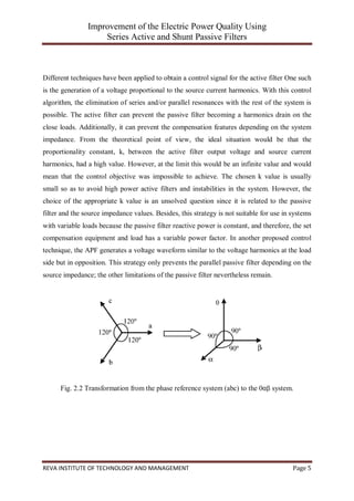 report of Improvement of the Electric Power Quality Using Series Active ...