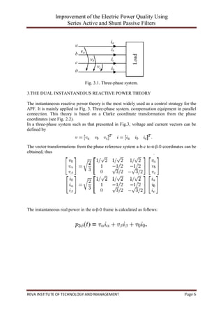 report of Improvement of the Electric Power Quality Using Series Active ...