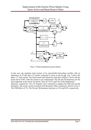 report of Improvement of the Electric Power Quality Using Series Active ...