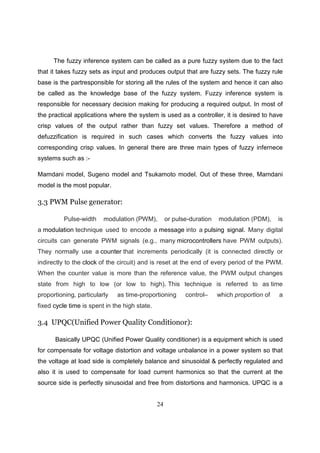 Power quality improvement using upqc with soft computing method: Fuzzy ...
