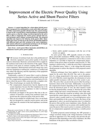 Improvement of the electric power quality using | PDF