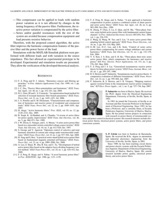 Improvement of the electric power quality using | PDF