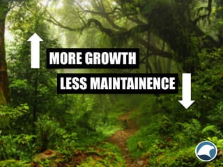 MORE GROWTH
LESS MAINTAINENCE
 