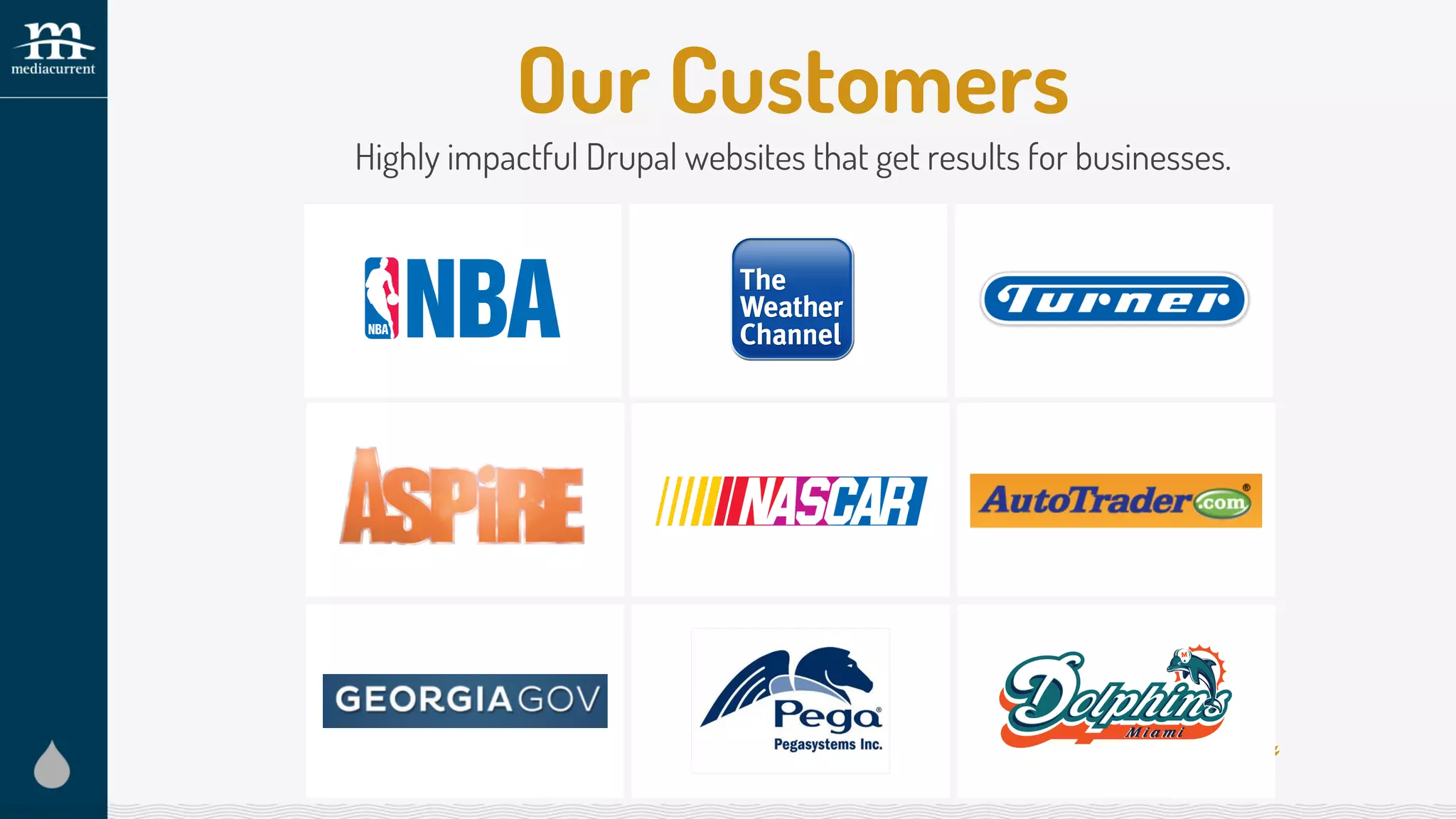 Our Customers
Highly impactful Drupal websites that get results for businesses.
 