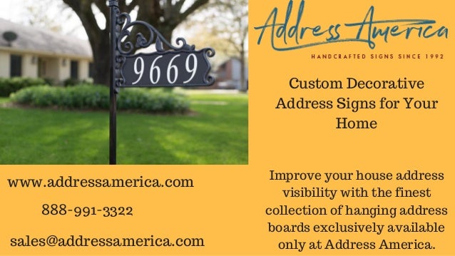 House Address Signs Address America