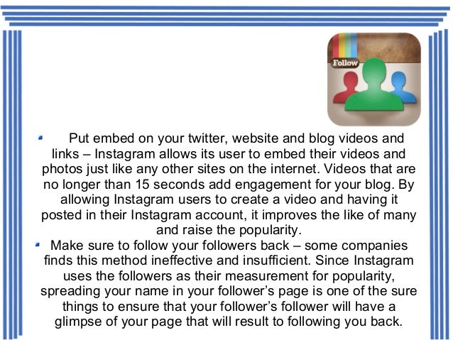 3 put embed - follow instagram embed