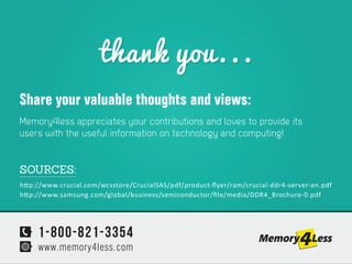 Memory4less Computer Gateway Improve your PC performance with DDR4 Memory | PDF