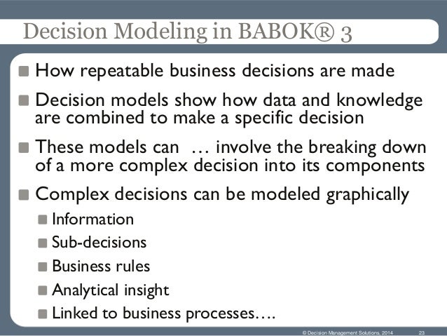 Improve Your Process Models By Modeling Decisions