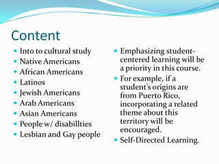 Improving Curricular Diversity