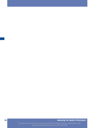 Improving Fan System Performance54
This document provided as a courtesy of Process Systems & Design, Westminster, MD.
www.processsystemsdesign.com | (410) 861-6437
 