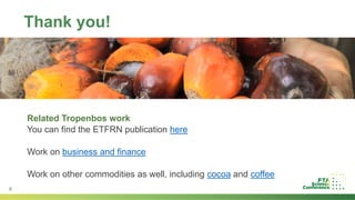 Improving smallholder inclusiveness in palm oil production