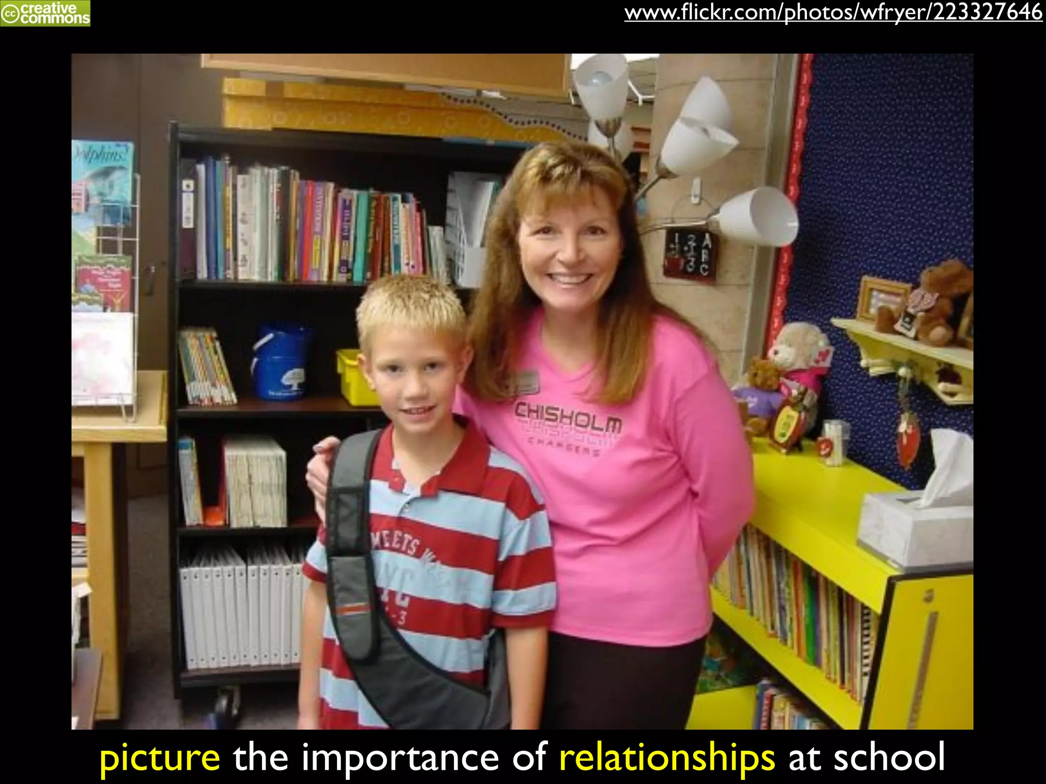 www.ﬂickr.com/photos/wfryer/223327646

picture the importance of relationships at school

 