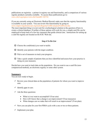 Improving Your Practice1