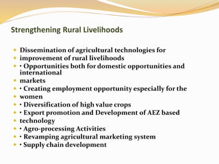Improving agricultural productivity A Presentation By Mr Allah Dad Khan ...