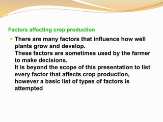 Improving agricultural productivity A Presentation By Mr Allah Dad Khan ...