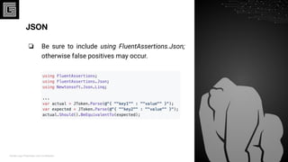 Improving Automated Tests with Fluent Assertions | PDF