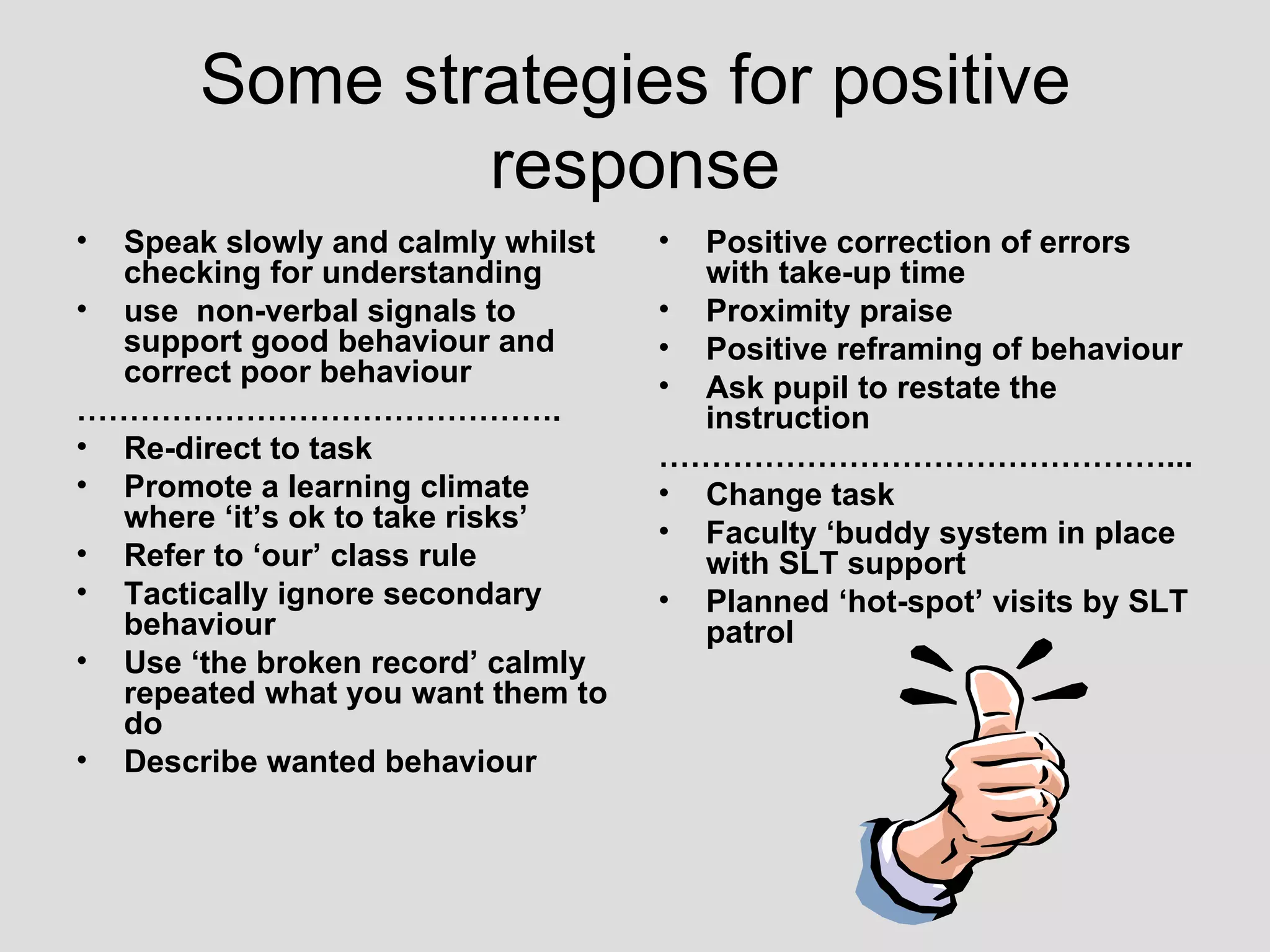Improving behaviour for learning | PPT