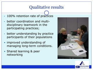 PDSA (Do, Study, Act – Cycle 1)Do: Plan was completed.Study: 15 patients were identified as having been prescribed a statin but were not coded as having CVD. Act: GPs  to correctly code patients with CVD diagnosis where appropriate.