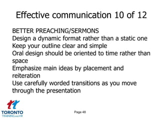 Page 46Effective communication 8 of 12 PERSUADING EMPLOYEESUnchain senior leadersSet managers up for successMake communication a contact sportMeasure effectiveness