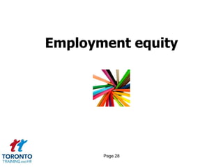 Page 28
Employment equity
 