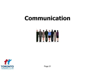 Page 31
Communication
 