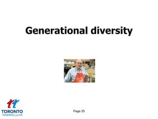 Page 35
Generational diversity
 