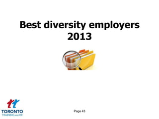 Page 43
Best diversity employers
2013
 