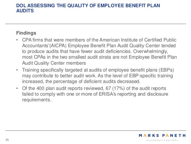 Choosing an Employee Benefit Plan Auditor