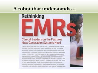 A robot that understands… 