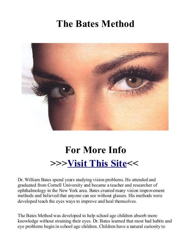 I Tried Bates Method Eye Exercises – BUAOS