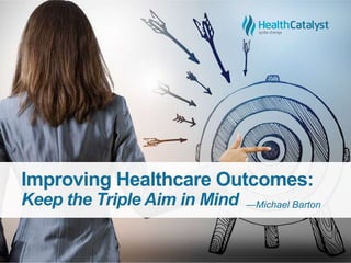 Improving Healthcare Outcomes:
Keep the Triple Aim in Mind ―Michael Barton
 