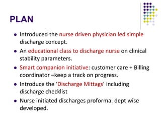 Improving hospital discharge time A successful implementation of nurse ...