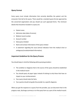 Improving ICD-10 Documentation by Querying Providers | PDF