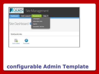 configurable Admin Template
 