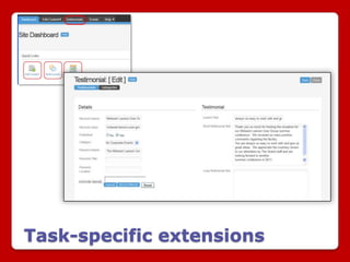 Task-specific extensions
 
