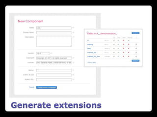 Generate extensions
 