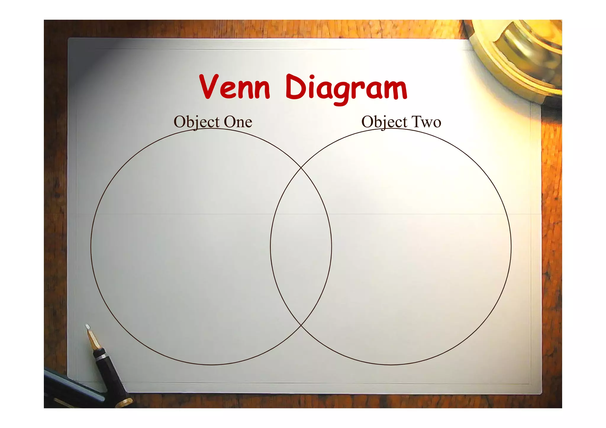 Venn Diagram
Object One Object Two
 