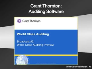 Grant Thornton
Personas:
• learning facilitator, subject-matter
expert, co-learner
• back-stories
• distinct personalities...