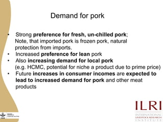 Improving livestock value chains: The example of Vietnam (pigs)