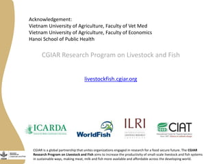 Improving livestock value chains: The example of Vietnam (pigs)