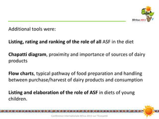 An integrated approach to assessing and improving milk safety and nutrition in the Tanzanian dairy chain