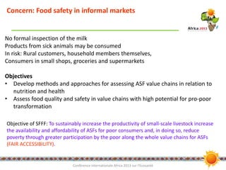 An integrated approach to assessing and improving milk safety and nutrition in the Tanzanian dairy chain