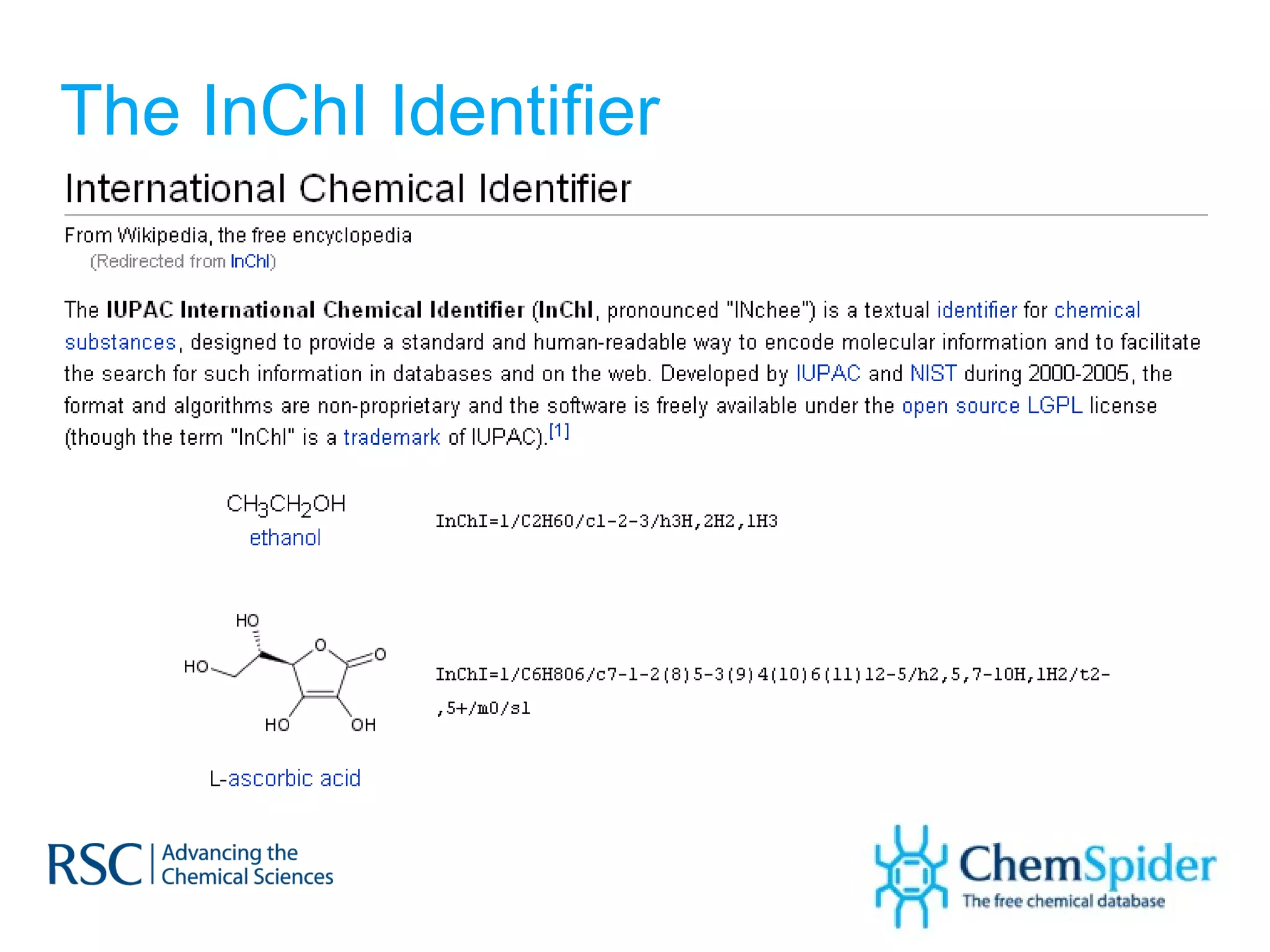 The InChI Identifier 