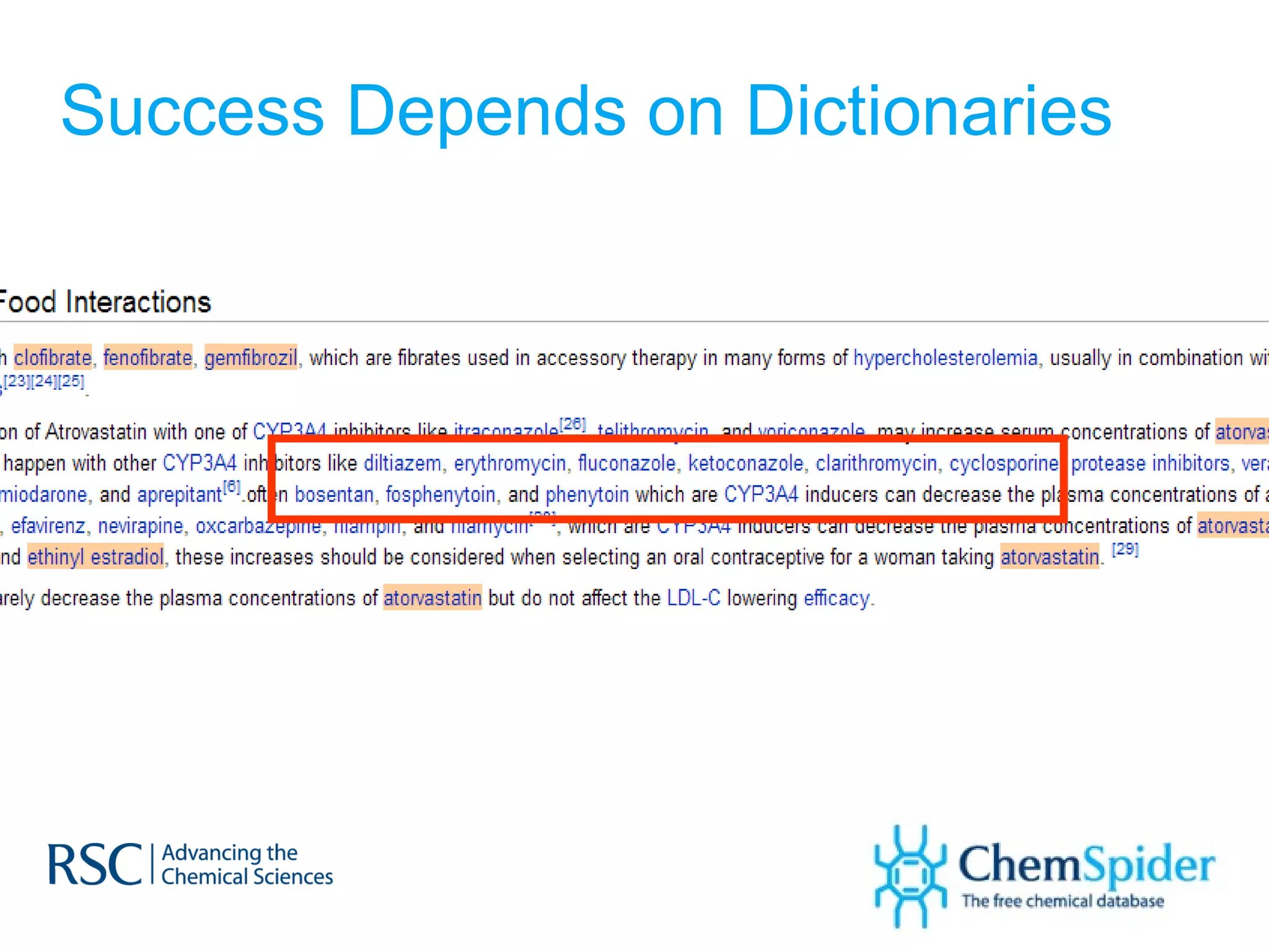 Success Depends on Dictionaries 
