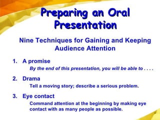 Improving oral presentation A Lecture By Mr Allah Dad Khan | PPTX