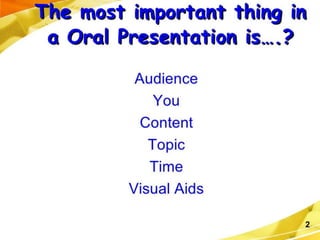 Improving oral presentation A Lecture By Mr Allah Dad Khan | PPTX