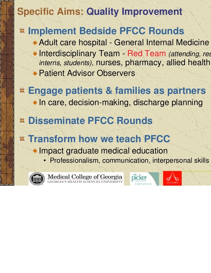 Improving Patient Rounds (IPR) Medical College of He…