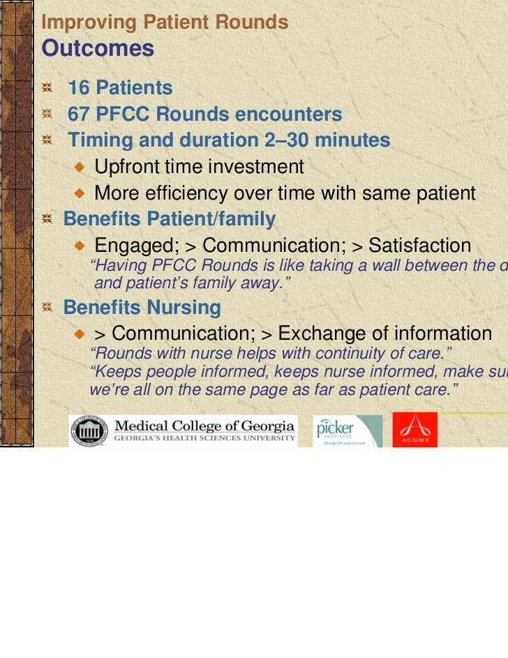 Improving Patient Rounds (IPR) Medical College of He…