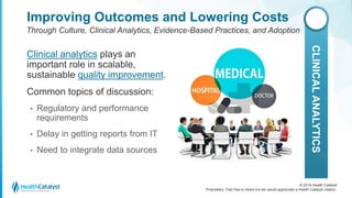 Improving Patient Safety and Quality Through Culture, Clinical ...